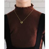 リブニット裏起毛トップス 春 秋 冬 M レディース | aquagarage | 詳細画像3