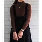 リブニット裏起毛トップス 春 秋 冬 M レディース | aquagarage | 詳細画像6