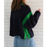 バイカラーラインニットトップス レディース 秋 冬 | aquagarage | 詳細画像15