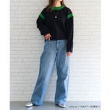 バイカラーラインニットトップス レディース 秋 冬 | aquagarage | 詳細画像16