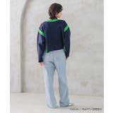 バイカラーラインニットトップス レディース 秋 冬 | aquagarage | 詳細画像5