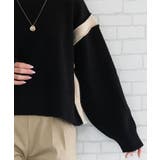 バイカラーラインニットトップス レディース 秋 冬 | aquagarage | 詳細画像8