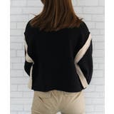 バイカラーラインニットトップス レディース 秋 冬 | aquagarage | 詳細画像10