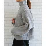 袖ボタンハイネックニットトップスト レディース 秋 冬 | aquagarage | 詳細画像12