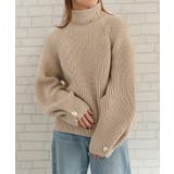 袖ボタンハイネックニットトップスト レディース 秋 冬 | aquagarage | 詳細画像14