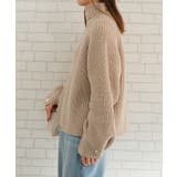 袖ボタンハイネックニットトップスト レディース 秋 冬 | aquagarage | 詳細画像15