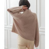 袖ボタンハイネックニットトップスト レディース 秋 冬 | aquagarage | 詳細画像5