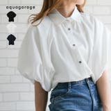 バルーンスリーブシャツブラウス 春 夏 秋 | aquagarage | 詳細画像1