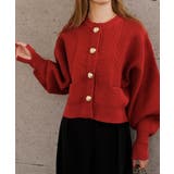 BIGボタンニットカーディガン 秋 冬 M レディース | aquagarage | 詳細画像7