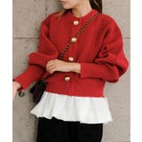 BIGボタンニットカーディガン 秋 冬 M レディース | aquagarage | 詳細画像12