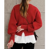 BIGボタンニットカーディガン 秋 冬 M レディース | aquagarage | 詳細画像13