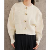 BIGボタンニットカーディガン 秋 冬 M レディース | aquagarage | 詳細画像15