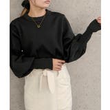 ロングリブボリューム袖ニットトップス 春 秋 冬 M レディース | aquagarage | 詳細画像3