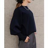 ロングリブボリューム袖ニットトップス 春 秋 冬 M レディース | aquagarage | 詳細画像8