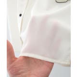 ふわりと揺れるフレア袖が上品な魅力を引き立てる!バイカラーフレア袖ブラウス | aquagarage | 詳細画像7