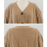 女性らしいシルエットのAラインフレアニットカーディガン | aquagarage | 詳細画像6