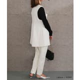 ツイードジレ レディース ミックスツイード レイヤード 体型カバー | aquagarage | 詳細画像10 