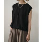 異素材フレンチスリーブトップス Tシャツ レディース | aquagarage | 詳細画像5