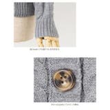ざっくりケーブル編みスリットニットカーディガン カーディガン 羽織り | aquagarage | 詳細画像8 