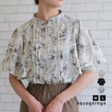 ピンタックフレア袖ブラウス 春 夏 秋 | aquagarage | 詳細画像1