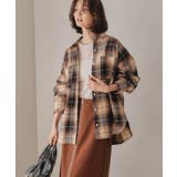 チェックロングシャツ 秋 冬 レディース チェック ロング シャツメール | aquagarage | 詳細画像5