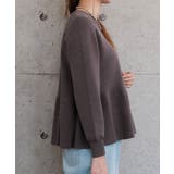 パールボタンがバックパールフレアニットトップス | aquagarage | 詳細画像15