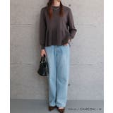 パールボタンがバックパールフレアニットトップス | aquagarage | 詳細画像17