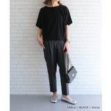 女性らしい雰囲気を演出してくれるバックタックフレンチスリーブカットソー | aquagarage | 詳細画像9 