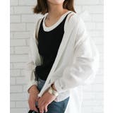 シンプルながらシルエットの美しい配色ニットタンクトップ | aquagarage | 詳細画像19