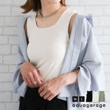 幅広ストラップリブタンクトップ | aquagarage | 詳細画像1