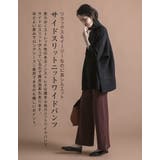 リラックス&イージーなのに美シルエット◎サイドスリットニットワイドパンツ | aquagarage | 詳細画像4 
