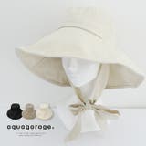 オシャレに日差しをガードできるリボン付きキャプリーヌ | aquagarage | 詳細画像1