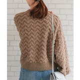 ジャガード編みショート丈ニット 秋 冬 レディース | aquagarage | 詳細画像10