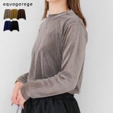 シアーベロアクルーネックトップス | aquagarage | 詳細画像1