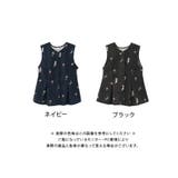 英花柄ペプラムベスト レディース 春 夏 秋 M | aquagarage | 詳細画像14