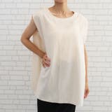 前後2wayで着られる!リネンライク2wayノースリーブチュニック | aquagarage | 詳細画像2 