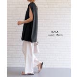 前後2wayで着られる!リネンライク2wayノースリーブチュニック | aquagarage | 詳細画像19 