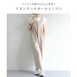 大人カジュアルにぴったりなウエストギャザーオールインワン | aquagarage | 詳細画像2