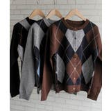 アーガイル柄カーディガン 春  秋 冬 M レディース | aquagarage | 詳細画像13 