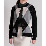 アーガイル柄カーディガン 春  秋 冬 M レディース | aquagarage | 詳細画像9 