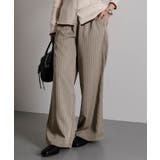 ピンストライプワイドパンツ レディース 春 夏 秋 冬 M | aquagarage | 詳細画像4 