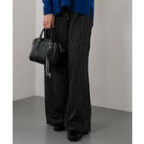 ピンストライプワイドパンツ レディース 春 夏 秋 冬 M | aquagarage | 詳細画像8 