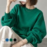 スウェット感覚で着られるオーバーサイズスポンジニット | aquagarage | 詳細画像1 