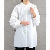 シンプルながらも、デザイン性の高いショルダータックドレープシャツブラウス | aquagarage | 詳細画像18 