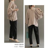 大きめのリボンがアクセント！たっぷりギャザーが目を惹く華やかボウタイブラウス | aquagarage | 詳細画像13 