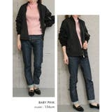 配色のフリルメローデザインが可愛い!ハイネックメローリブニット | aquagarage | 詳細画像20