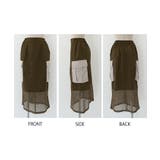 裾のメッシュが涼しげで程良い抜け感を演出！バリアスパターンカーゴスカート | aquagarage | 詳細画像14 