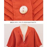 コットン素材でさらっとした肌ざわりのスラントピンタックブラウス | aquagarage | 詳細画像7
