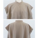 さらっとした肌触りの袖口リボンレイヤード長袖ブラウス | aquagarage | 詳細画像8