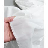 女性らしいシルエットを演出するウエストタック長袖ブラウス | aquagarage | 詳細画像7